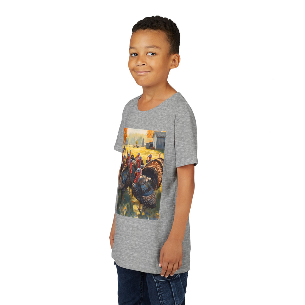 Thanksgiving Turkey Youth Short Sleeve Tee