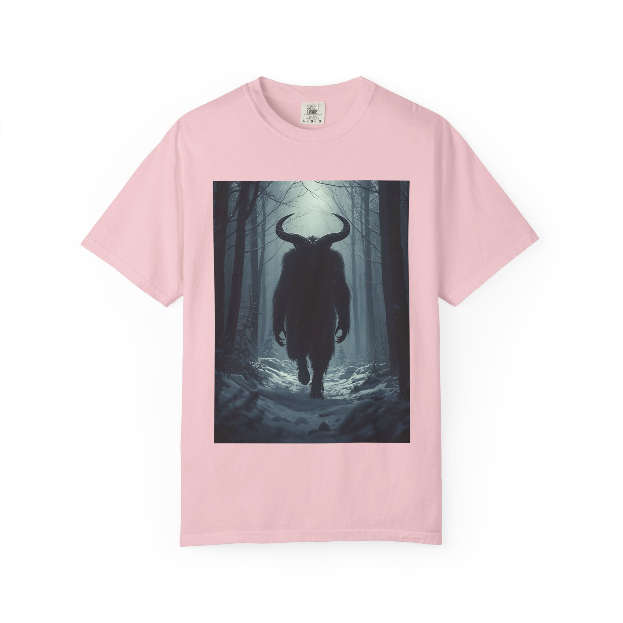 Spooky Mysterious Forest Creature Unisex Garment-Dyed T-Shirt | Unisex Tee, Graphic T-Shirt, Vintage Style, Nature Lover Gift, Unique Artwear