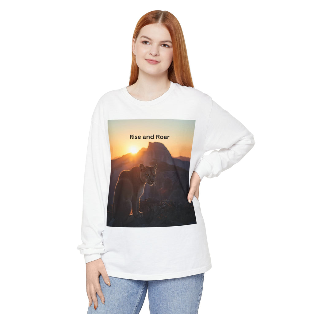 Rise And Roar Unisex Garment-dyed Long Sleeve T-Shirt