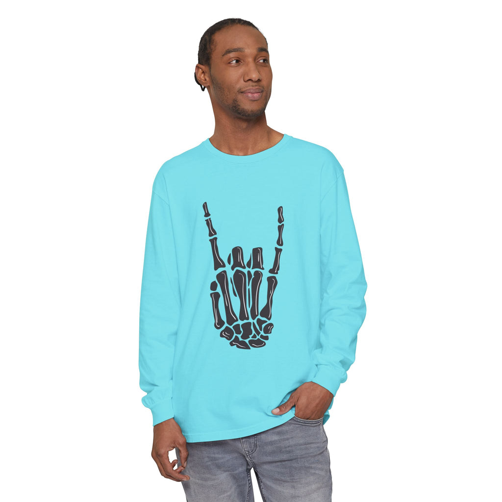 Rock On Unisex Garment-dyed Long Sleeve T-Shirt