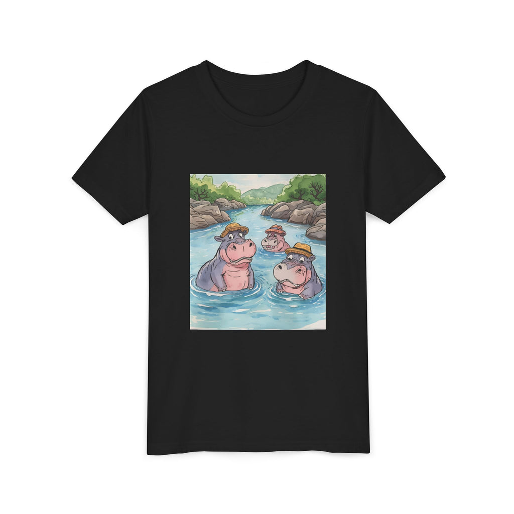 Hippo Cute Youth Short Sleeve Tee