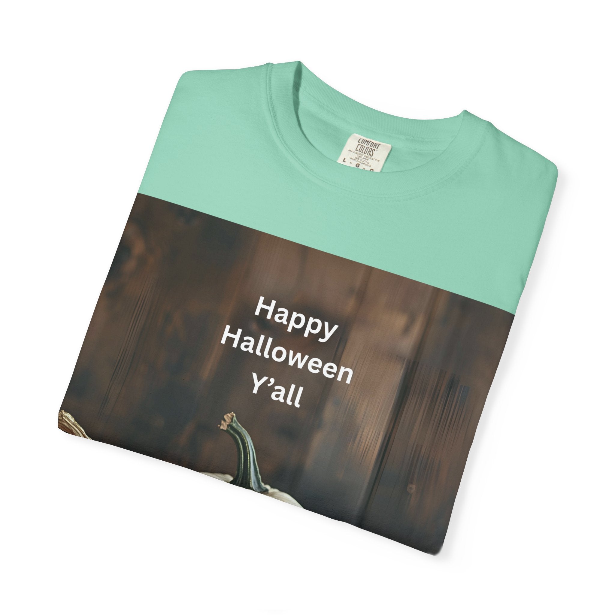 Happy Halloween Y'all T-shirt, Fall Pumpkin Tee, Unisex Halloween Apparel, Cute Halloween Gift, Autumn Wardrobe Essential
