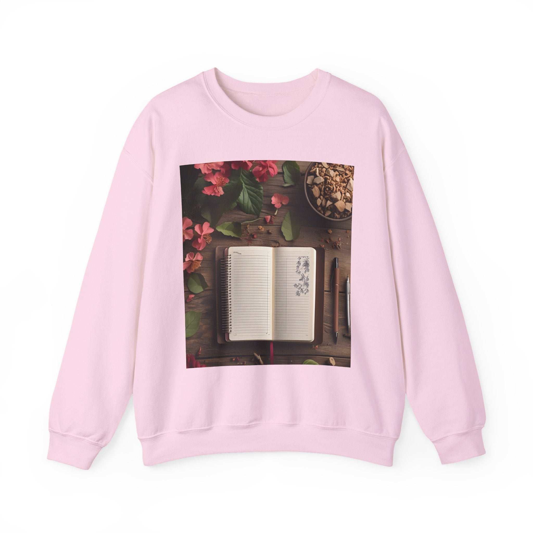 Floral Inspirational Sweatshirt | Cozy Crewneck for Writers, Nature Lovers, Journal Enthusiasts, Perfect Gift for Friends