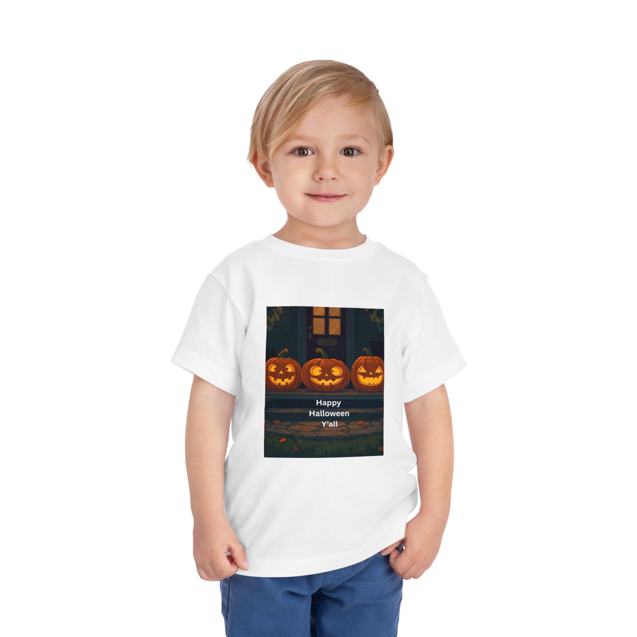Spooky Pumpkin Toddler Short Sleeve Tee
