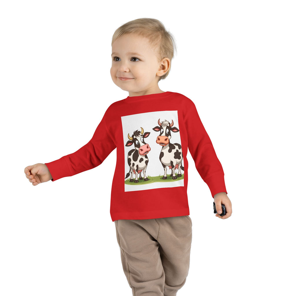 Cute Cows Toddler Long Sleeve Tee