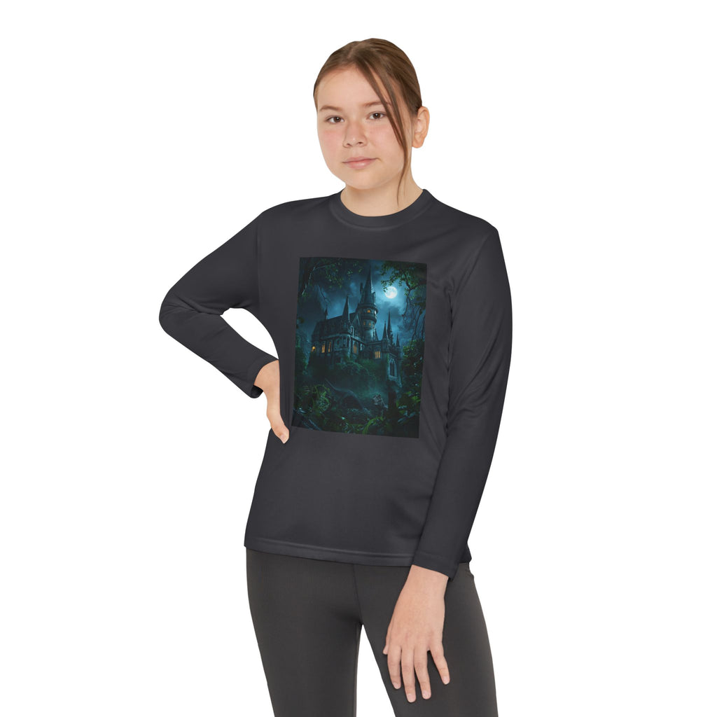 Mystical Night Scene Youth Long Sleeve Competitor Tee