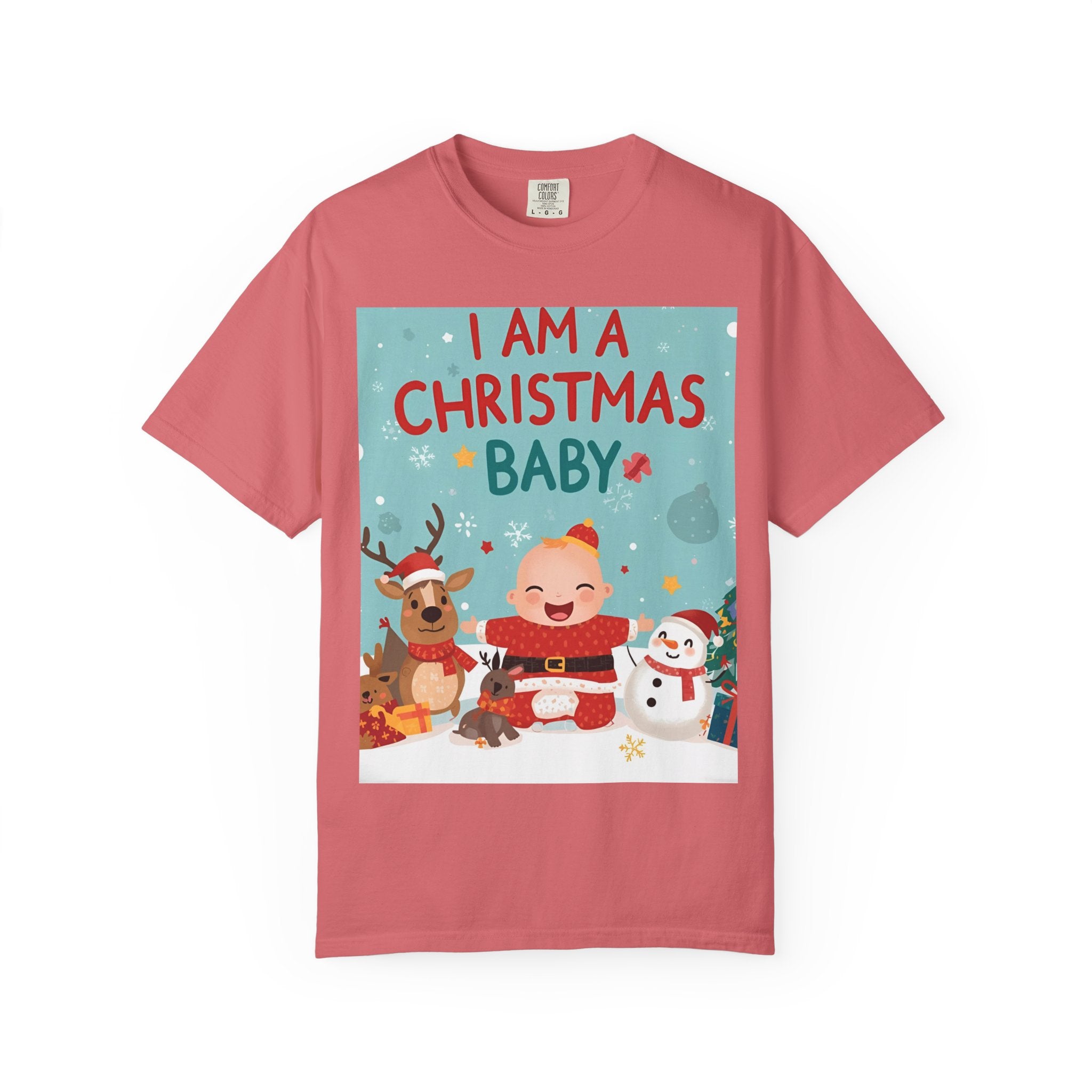 Christmas Baby T-shirt, Cute Christmas Shirt, Holiday Gift, Family Matching Tee, Unisex Kids Christmas Apparel, Baby's First Christmas