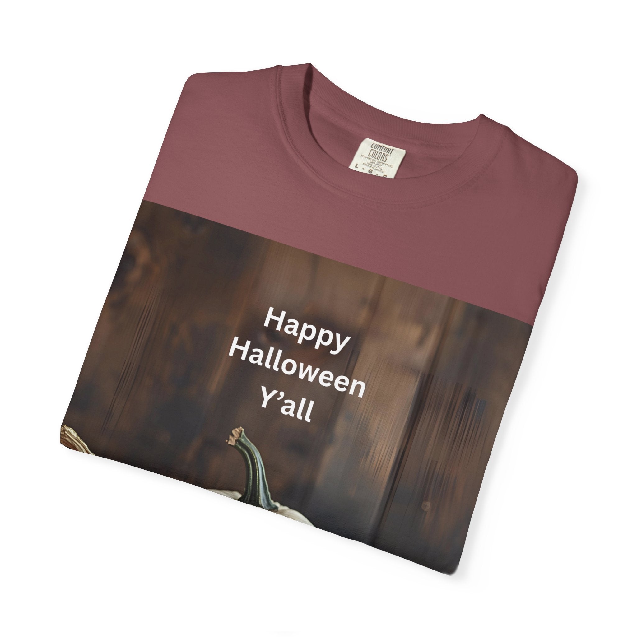 Happy Halloween Y'all T-shirt, Fall Pumpkin Tee, Unisex Halloween Apparel, Cute Halloween Gift, Autumn Wardrobe Essential