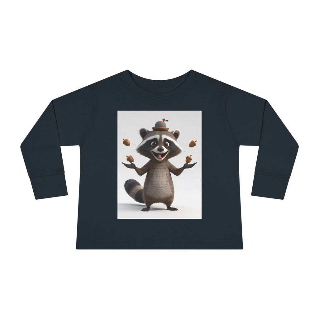 Raccoon Toddler Long Sleeve Tee