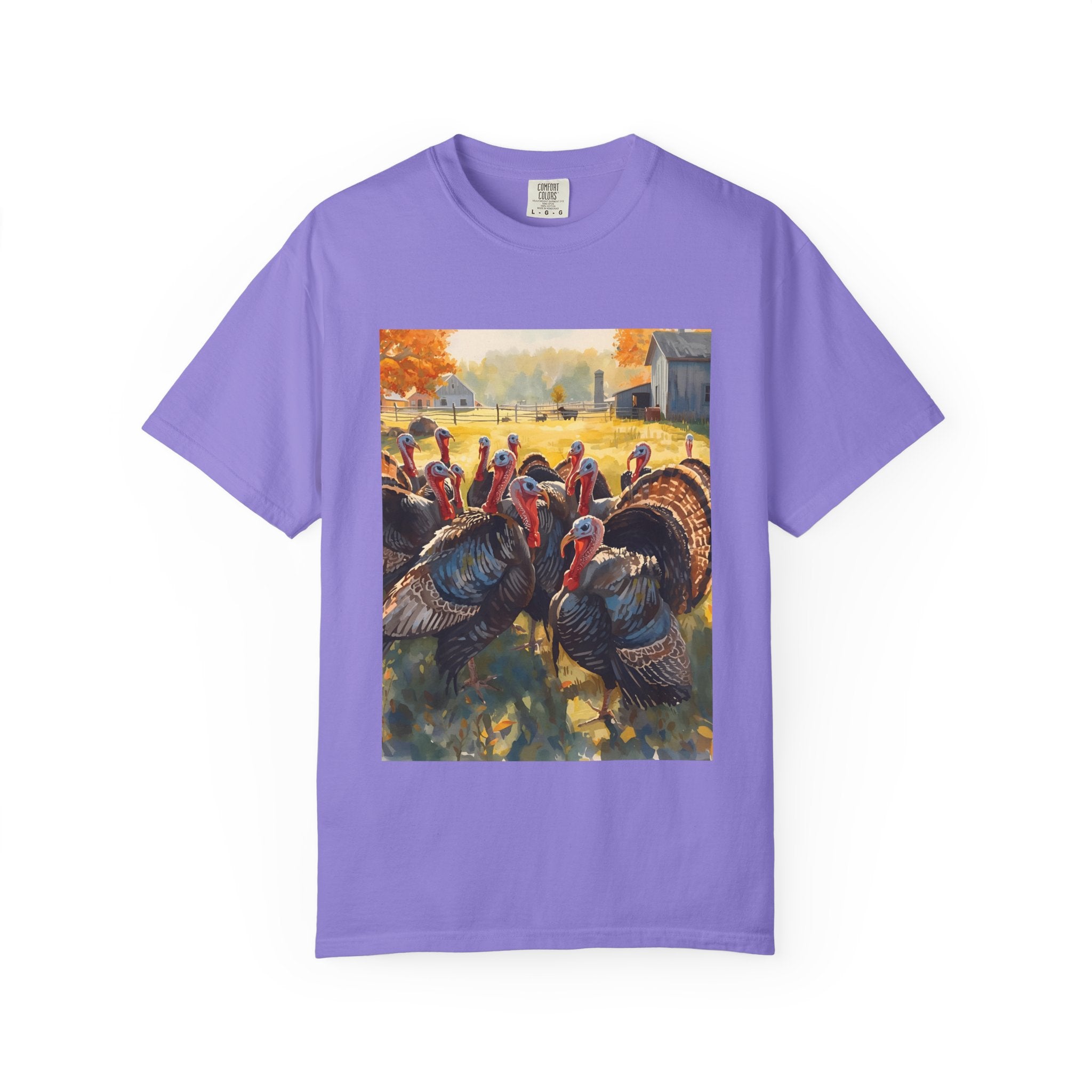 Thanksgiving Turkey T-shirt, Fall Apparel, Unisex Casual Tee, Funny Turkey Shirt, Autumn Wardrobe Essential