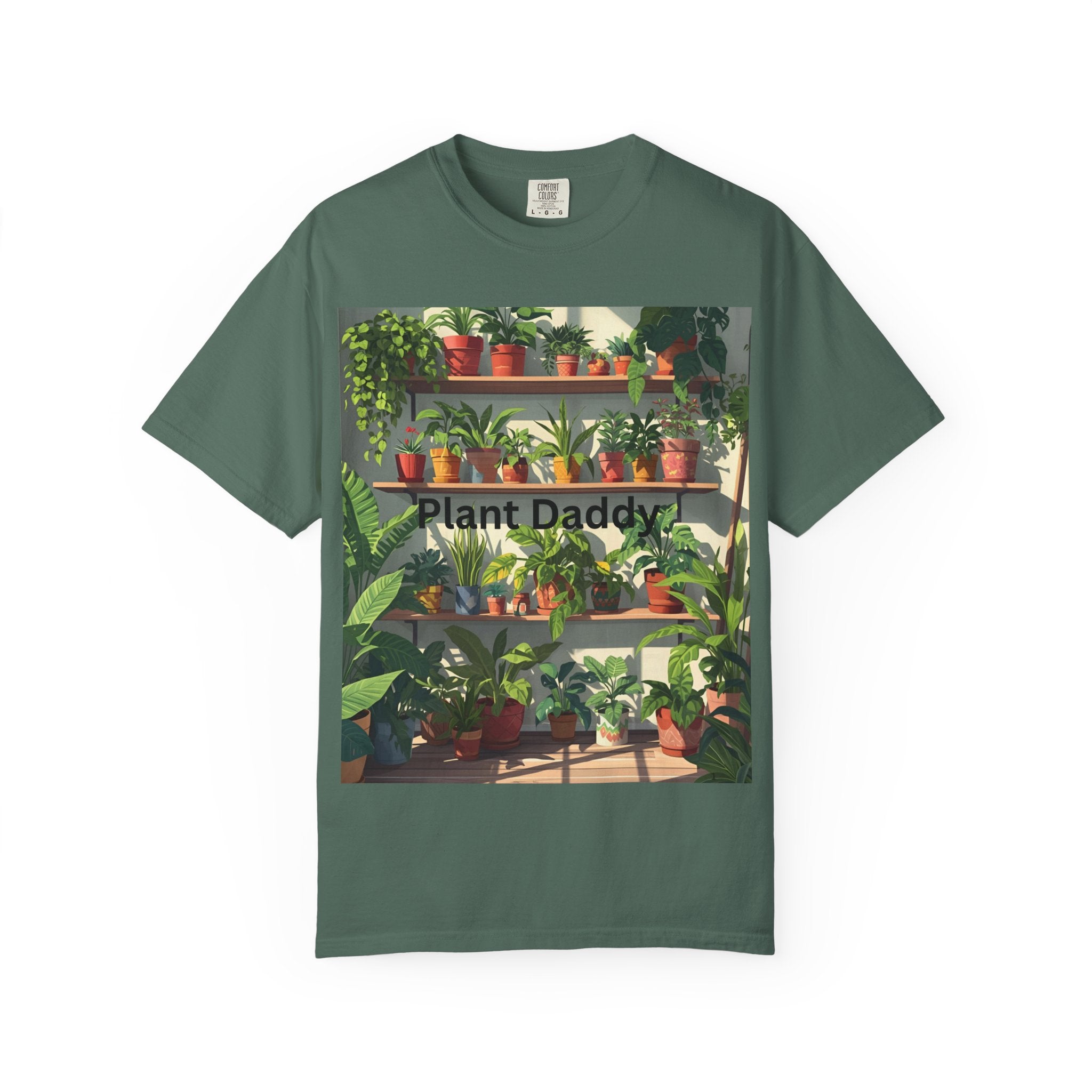 Plant Daddy Unisex Garment-Dyed T-Shirt, Indoor Gardening Shirt, Plant Lover Gift, Eco-Friendly Tee, Green Thumb Apparel