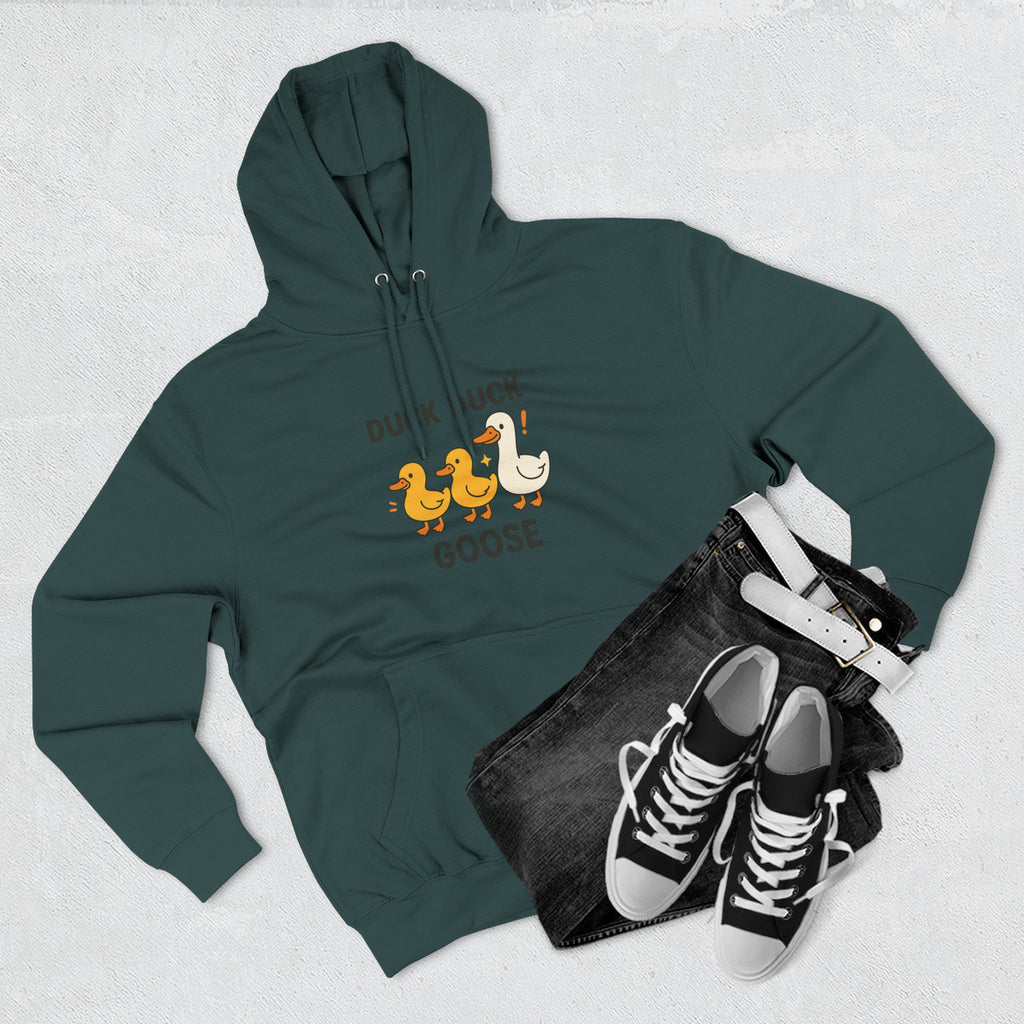 Cute Duck Duck Goose Hoodie, Funny Fleece Sweatshirt, Gift for Kids and Adults, Perfect for Fall and Casual Wear