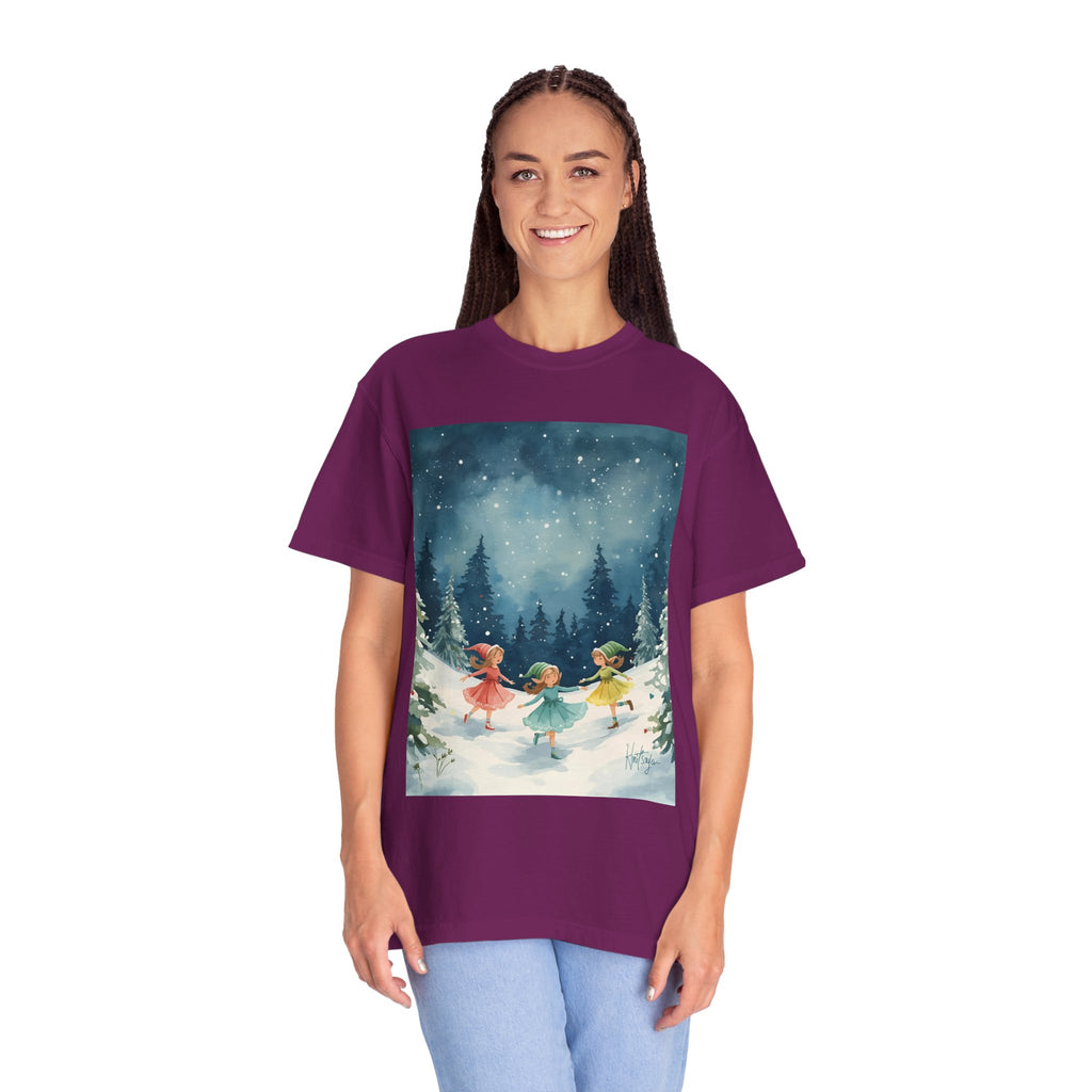 Whimsical Winter T-Shirt, Cozy Graphic Tee, Holiday Apparel, Gift for Her, Seasonal Fashion, Unisex Tee