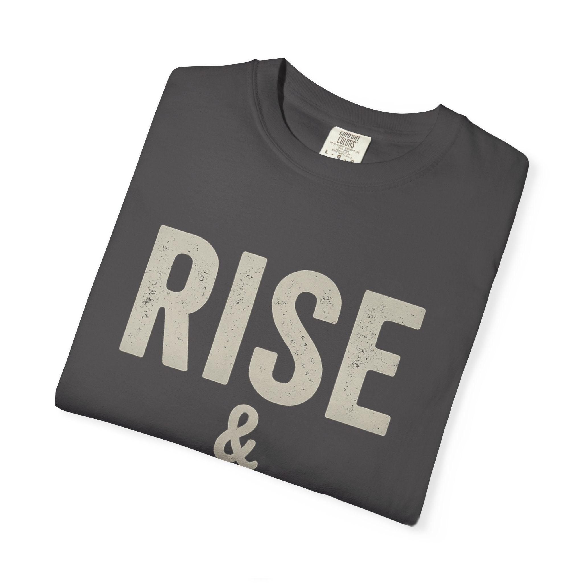 Boss Built Co Rise & Grind T-Shirt — Motivational Graphic Tee for Hustle Mindset