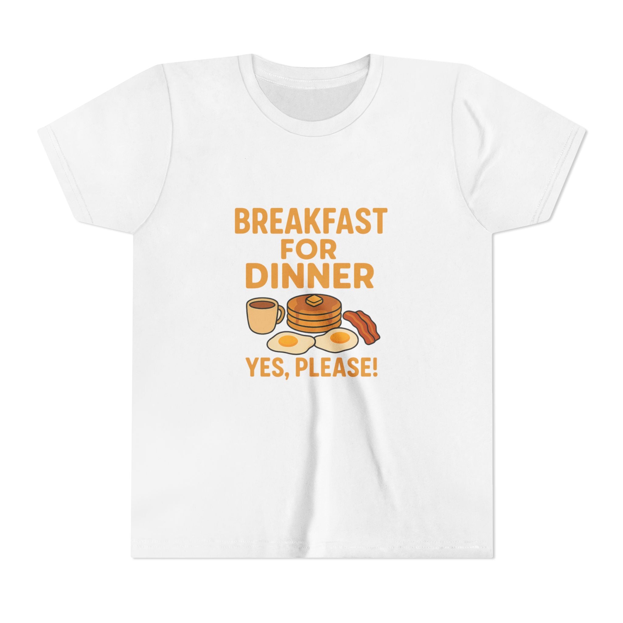 Breakfast For Dinner Youth Short Sleeve Tee