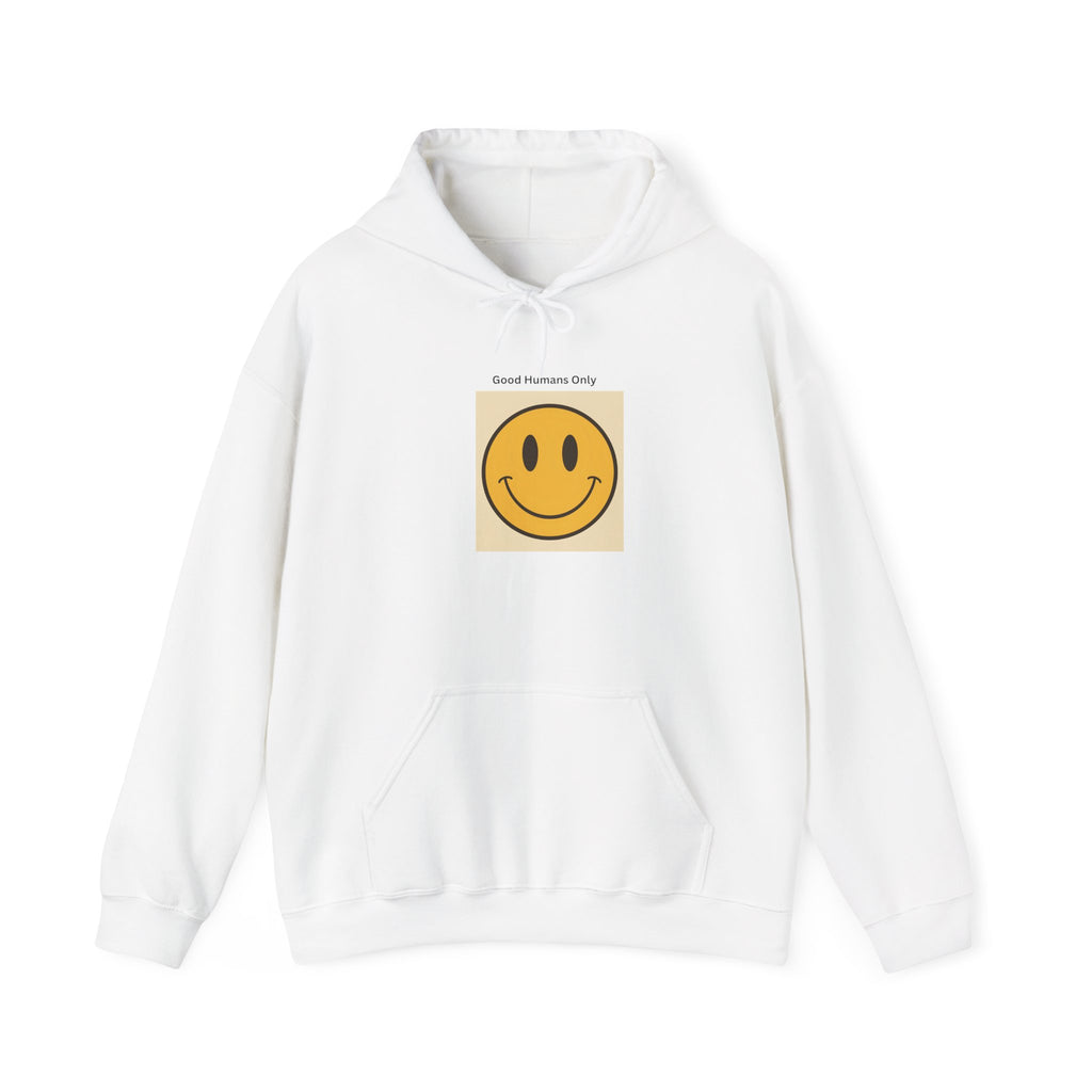 Smiley Face Unisex Hooded Sweatshirt | Cozy Casual Wear, Gift for Friends, Birthday Present, Fall Fashion, Chill Vibes