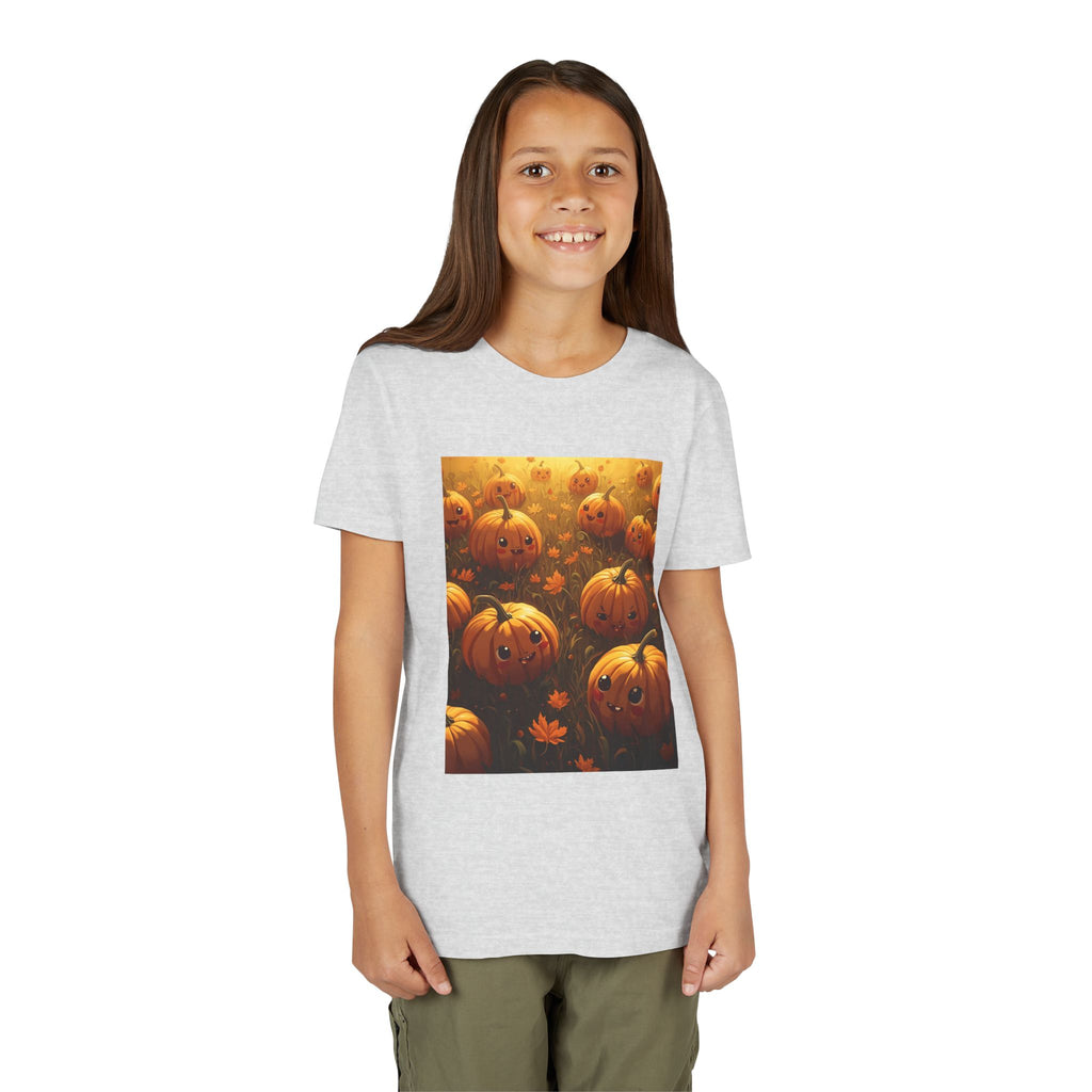 Pumpkin Halloween Youth Tee, Fall Shirt, Halloween Gift, Kids Halloween Apparel, Harvest Celebration T-shirt