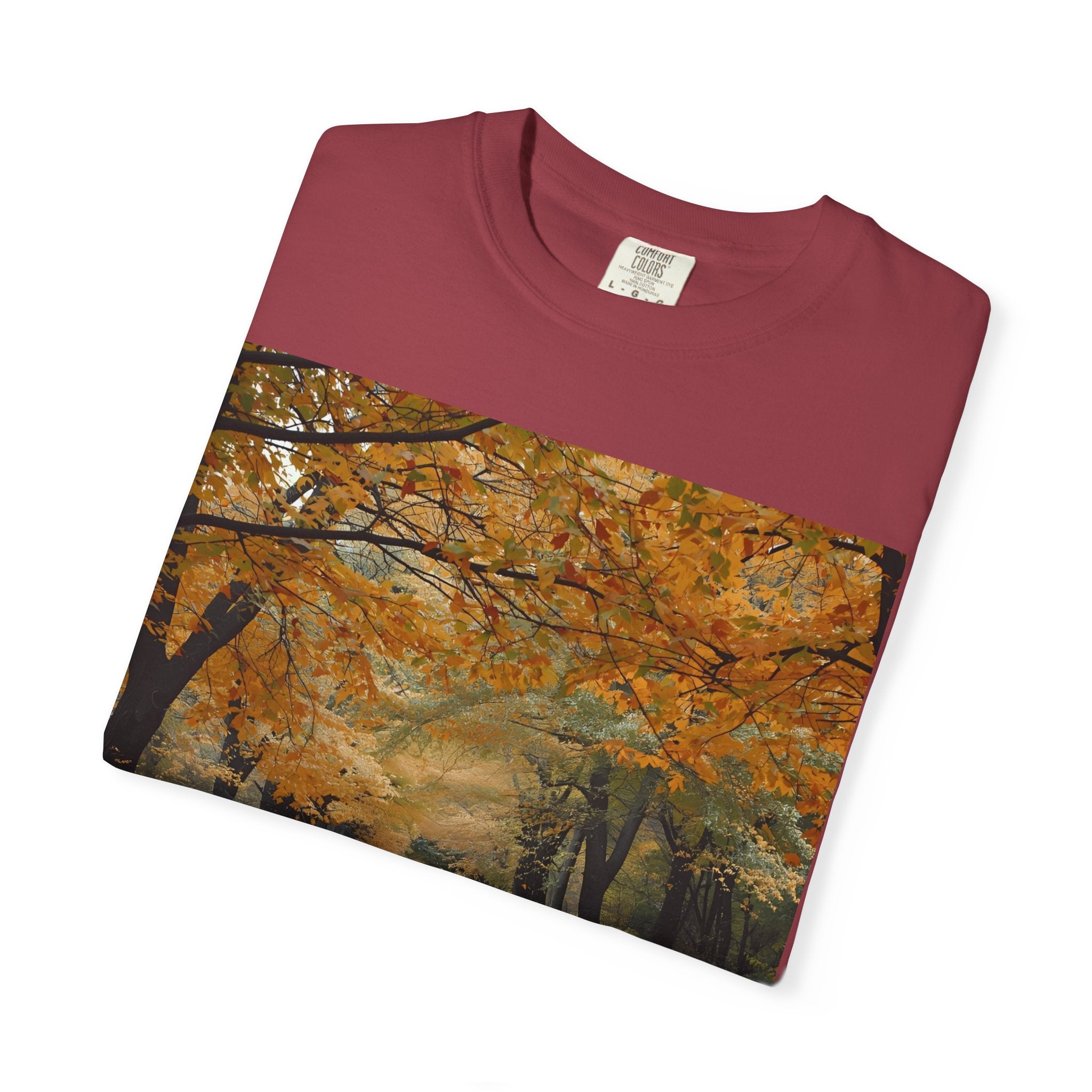 Autumn Pathway T-Shirt | Nature Lover Gift, Fall Fashion, Unisex Tee, Seasonal Wear, Cozy Vibes