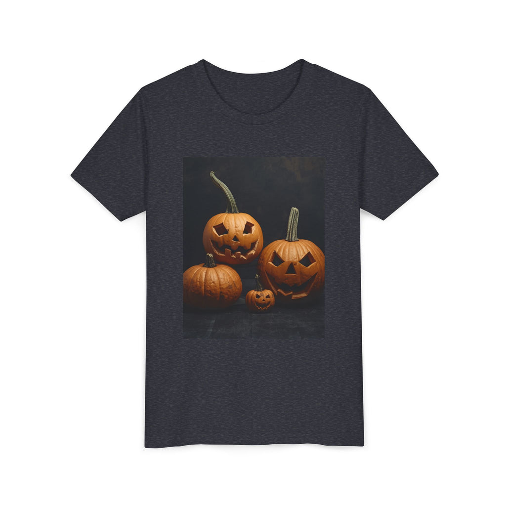 Spooky Halloween Pumpkin Youth Short Sleeve Tee