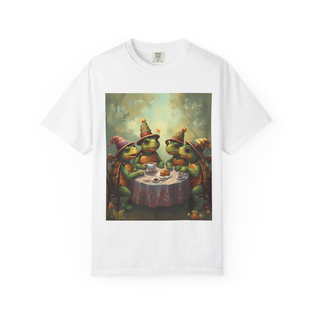 Whimsical Turtle Unisex Garment-Dyed T-shirt