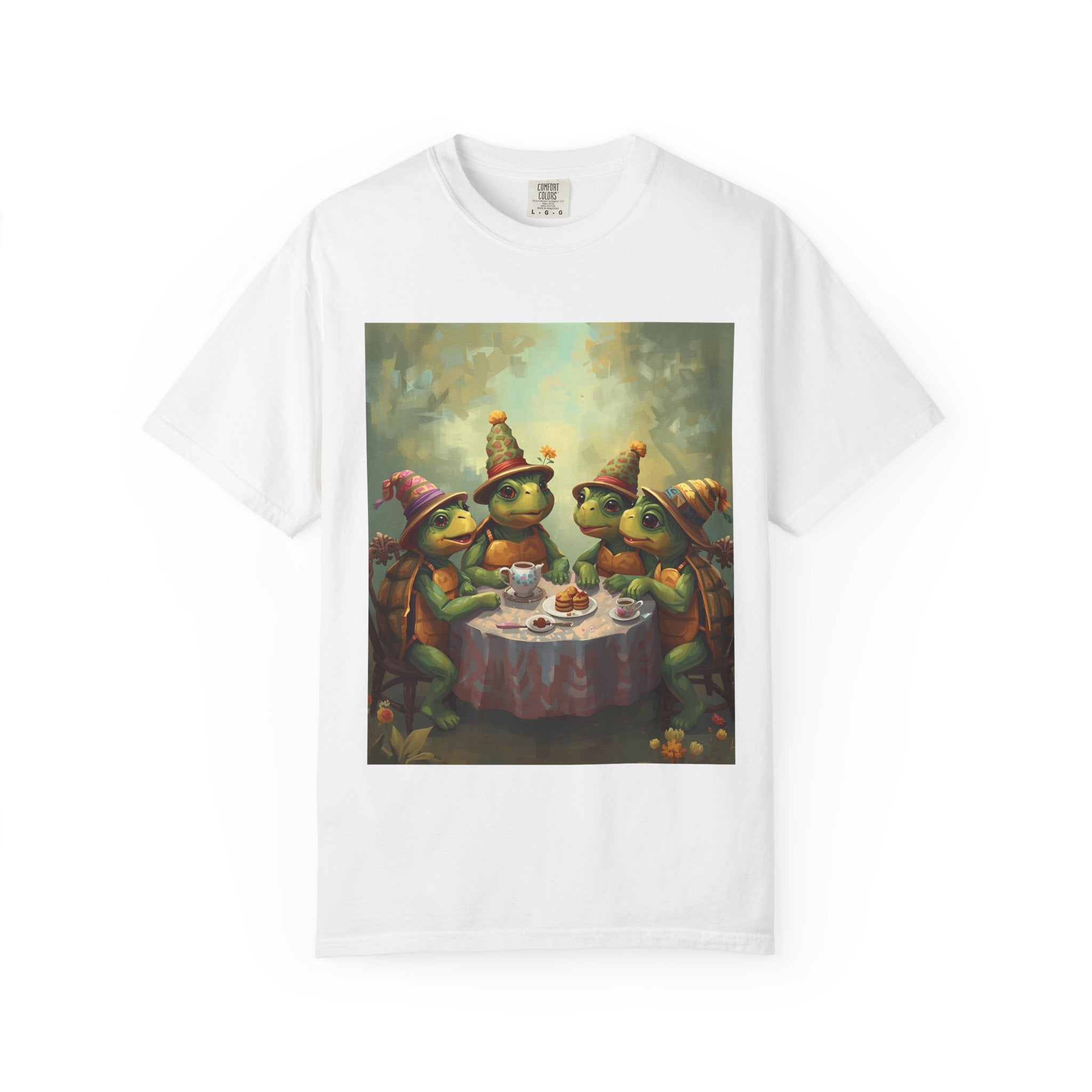 Whimsical Turtle Unisex Garment-Dyed T-shirt