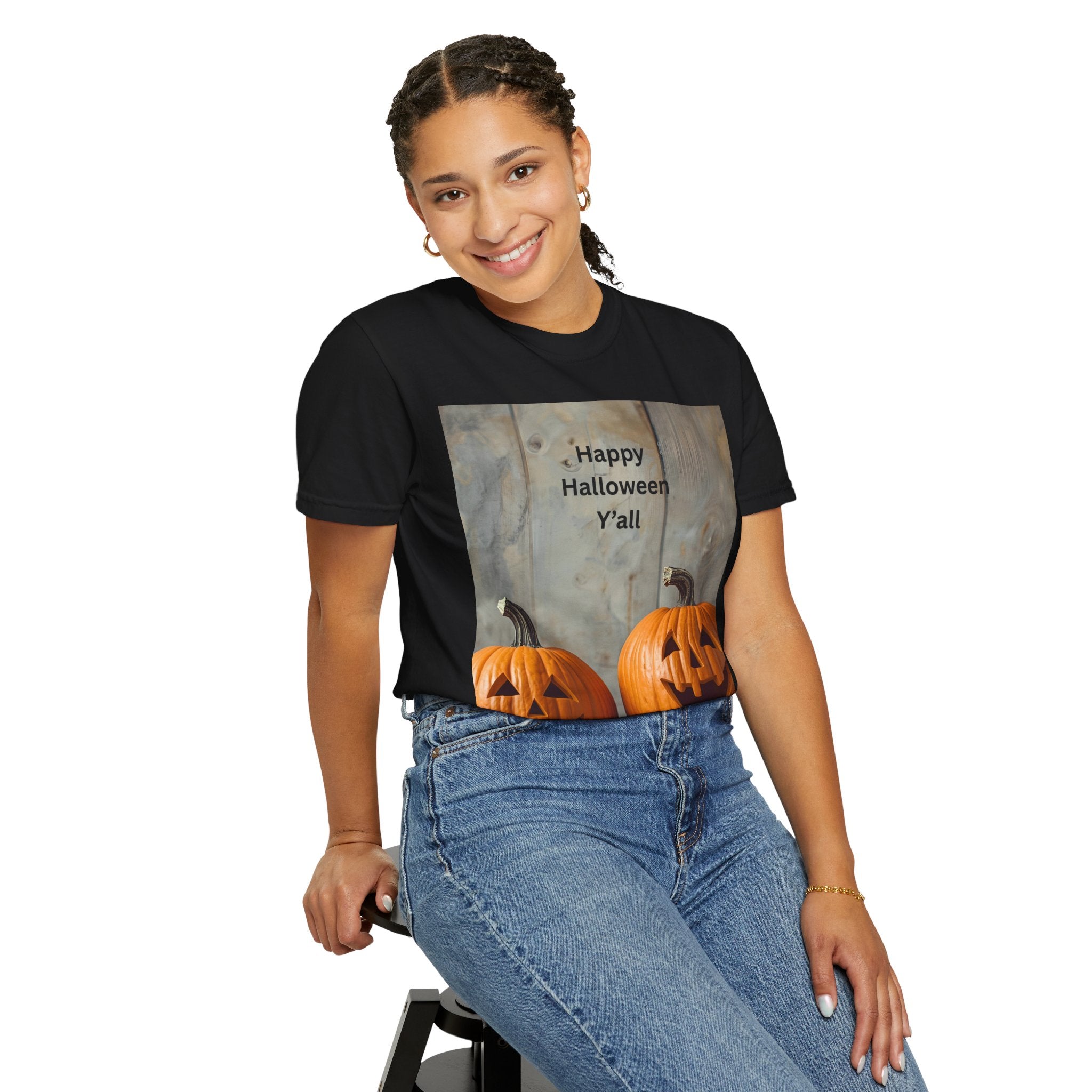Happy Halloween Y'all T-Shirt | Cozy Fall Tee, Pumpkin Shirt, Unisex Halloween Apparel, October Gift, Casual Wear