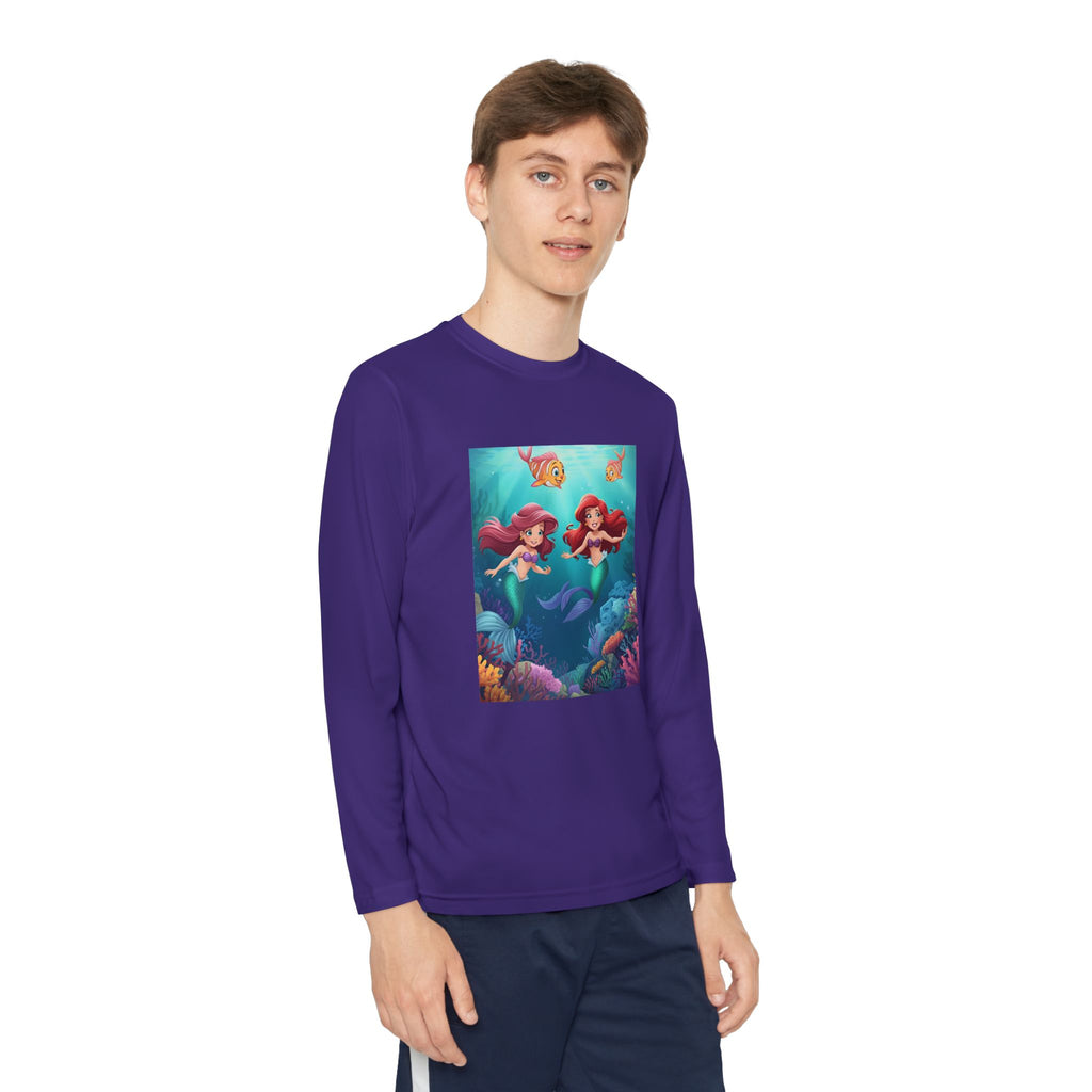 Mermaid Youth Long Sleeve Competitor Tee