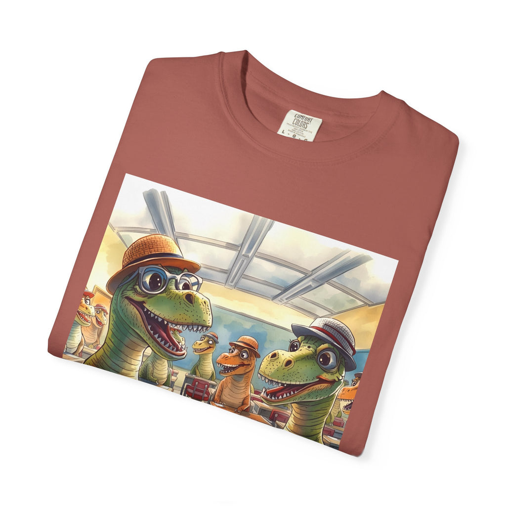Dinosaur Classroom Unisex T-Shirt: Fun, Casual Wear for Kids, Teachers, Dino Lovers, Birthday Gifts, Everyday Use