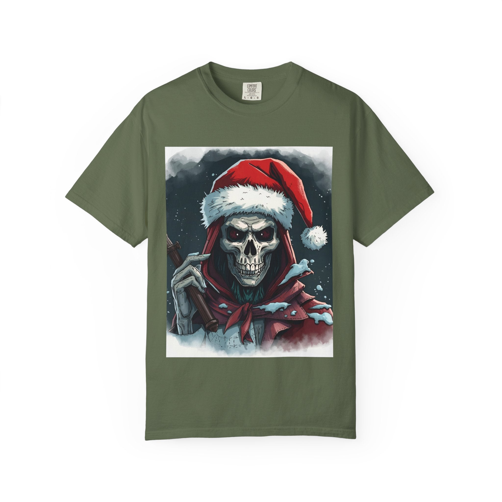 Christmas Skeleton T-Shirt, Unisex Holiday Tee, Funny Graphic Shirt, Unique Gift, Halloween & Christmas Apparel