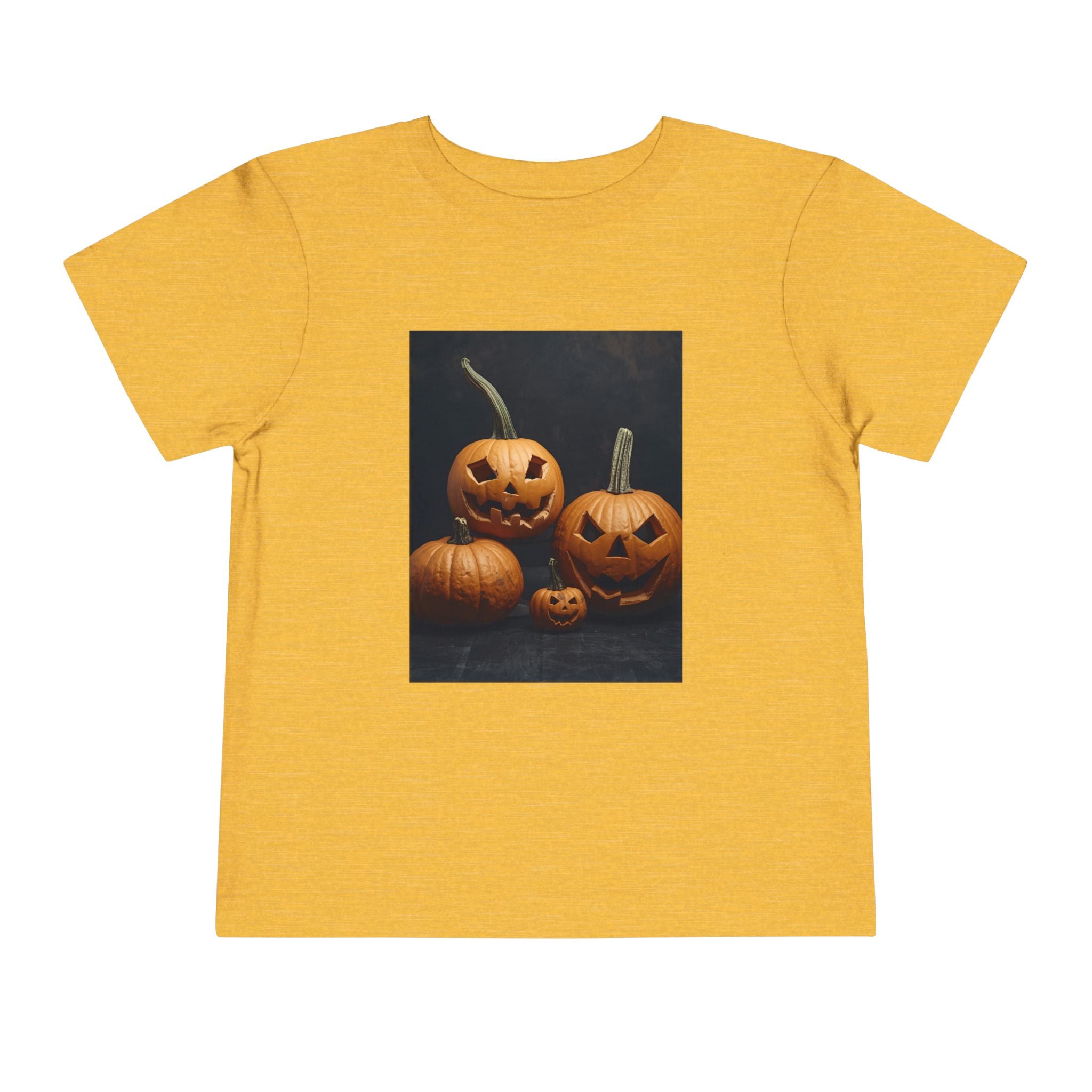 Spooky Halloween Pumpkin Toddler Short Sleeve Tee