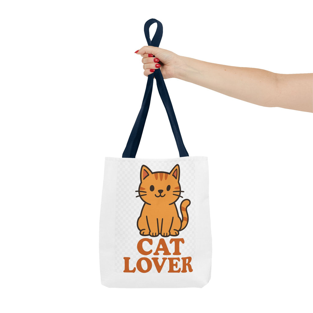 Cat Lover Tote Bag, Eco-Friendly Cat Lover Gift, Cute Pet Owner Accessory, AOP Cat Design, Ideal for Everyday Use, Cat Themed Shopping Bag