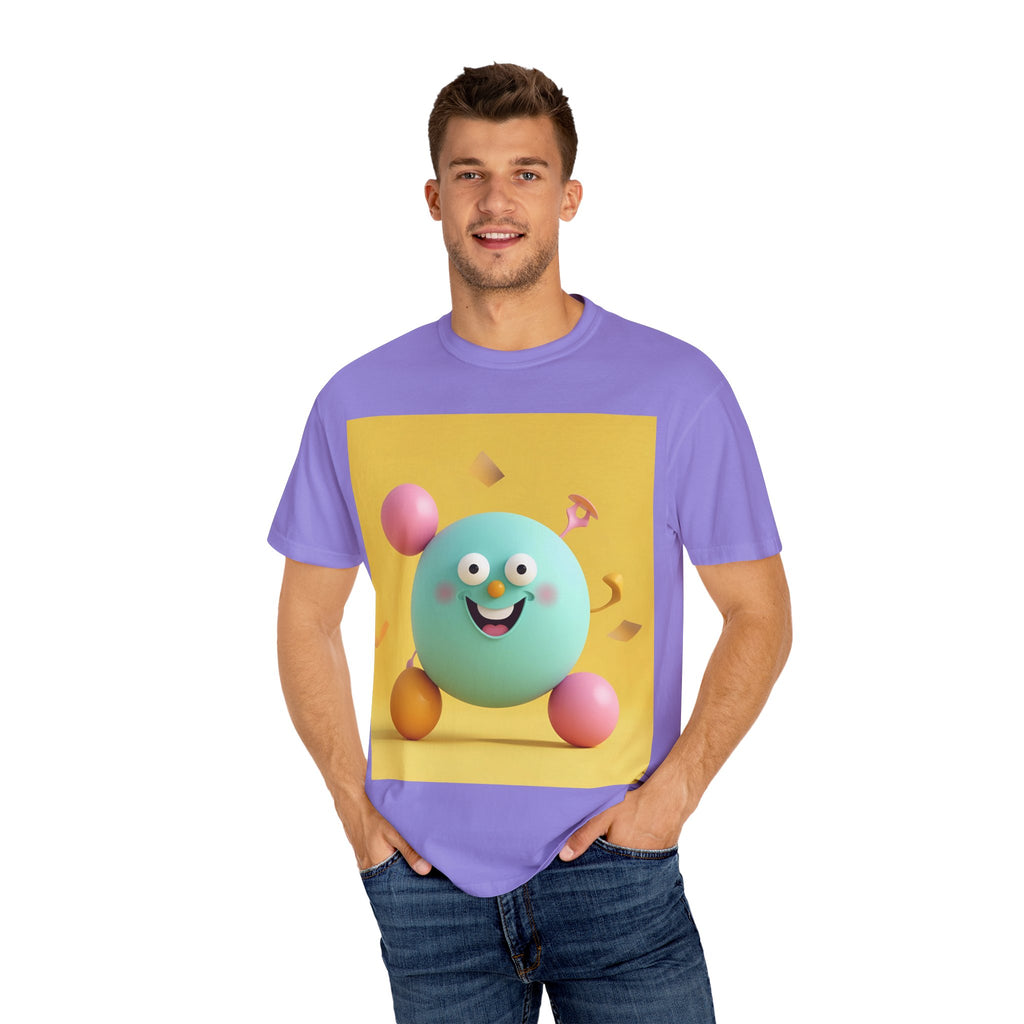 Playful Colorful Cartoon T-Shirt, Fun Graphic Tee, Summer Casual Wear, Gift for Kids and Adults, Birthday Party Outfit, Unique Design