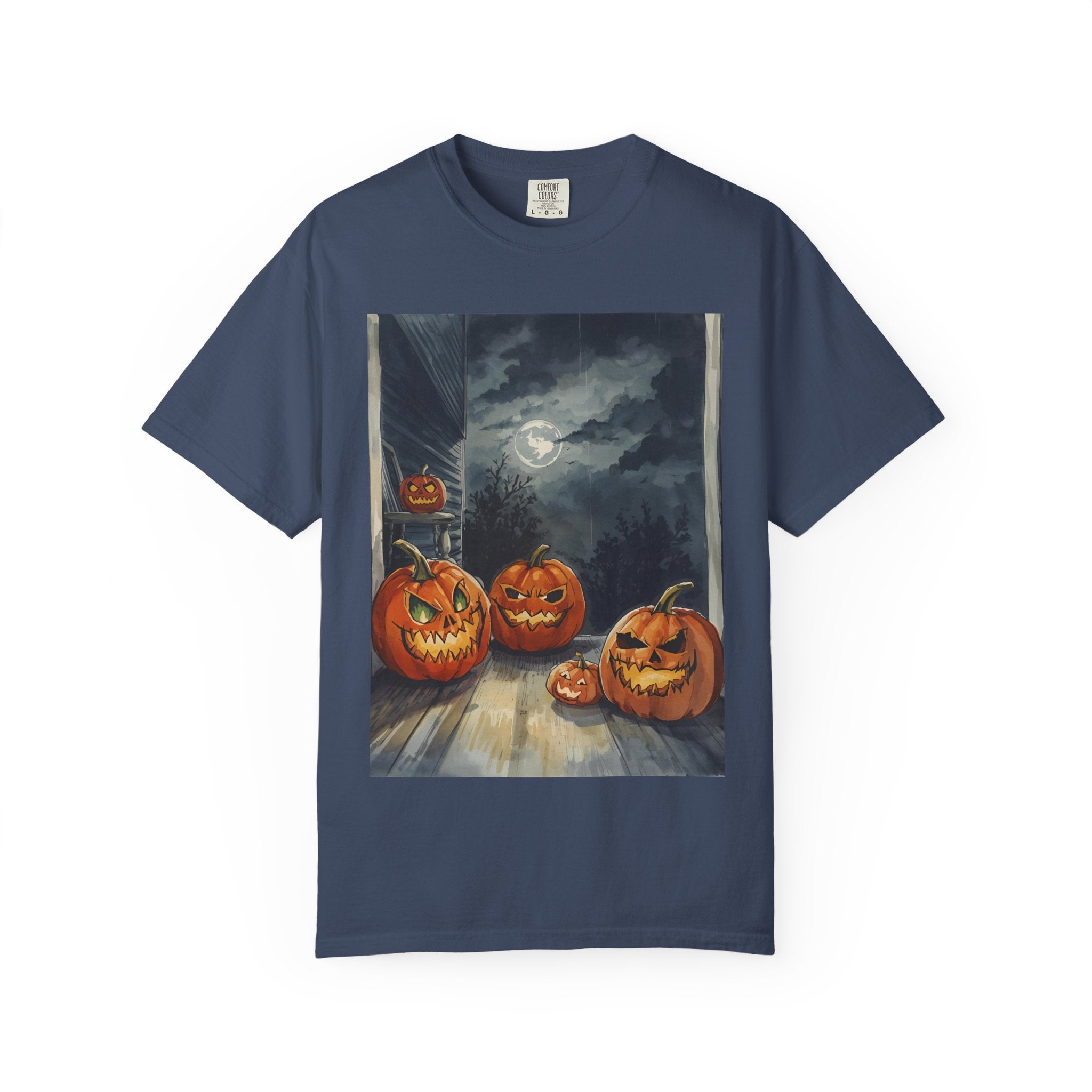 Spooky Pumpkin Night T-Shirt | Halloween Tee, Unisex Shirt, Fall Apparel, Trick or Treat Outfit, Casual Halloween Style