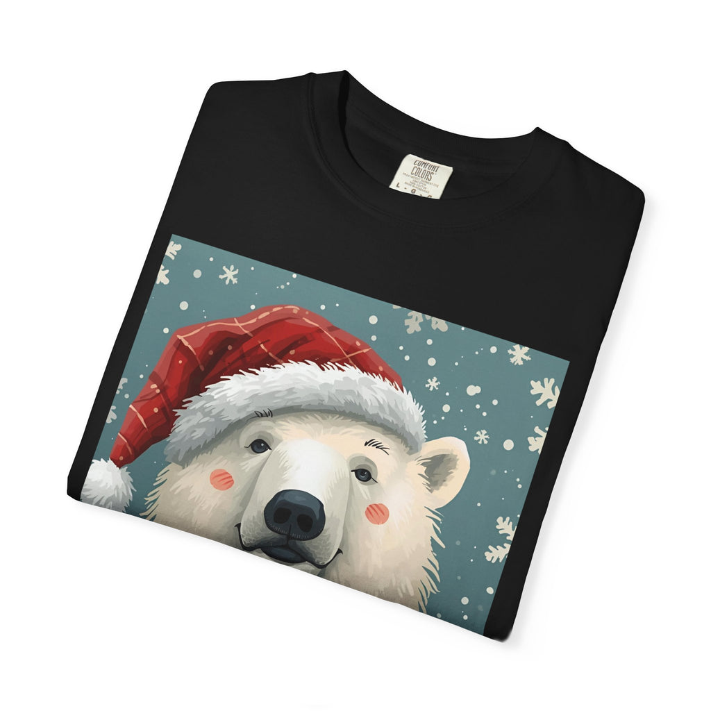 Cozy Holiday Polar Bear T-Shirt, Christmas Tee, Unisex Shirt, Festive Apparel, Gift for Animal Lovers, Winter Wear