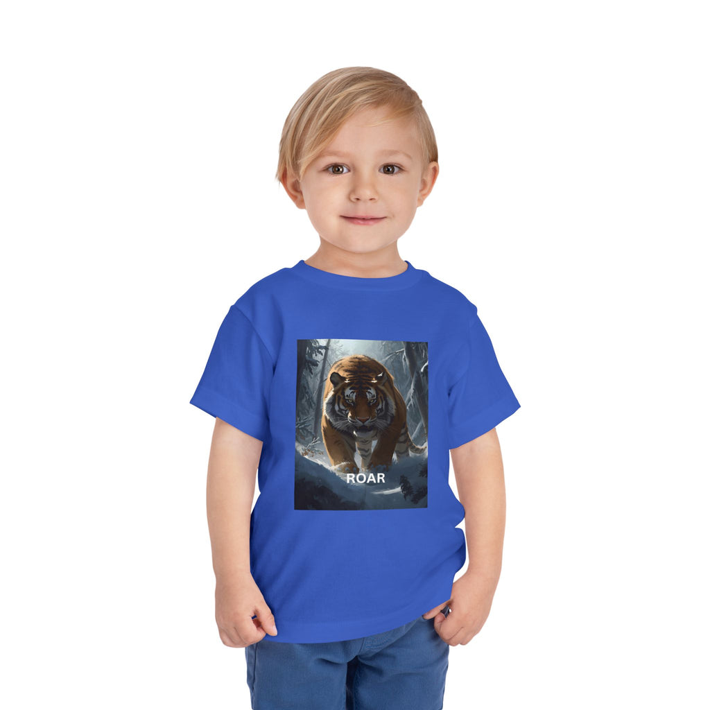 Tiger Roar Snow Toddler Short Sleeve Tee