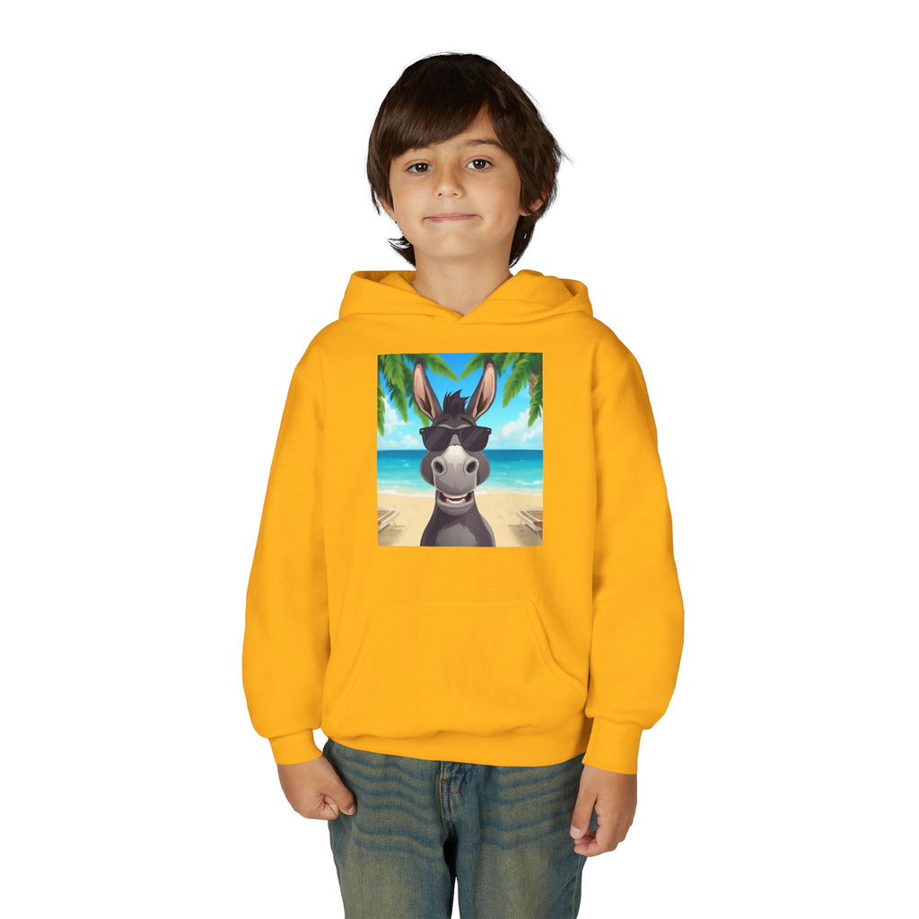 Donkey Beach Vibes Youth Heavy Blend Hooded Sweatshirt