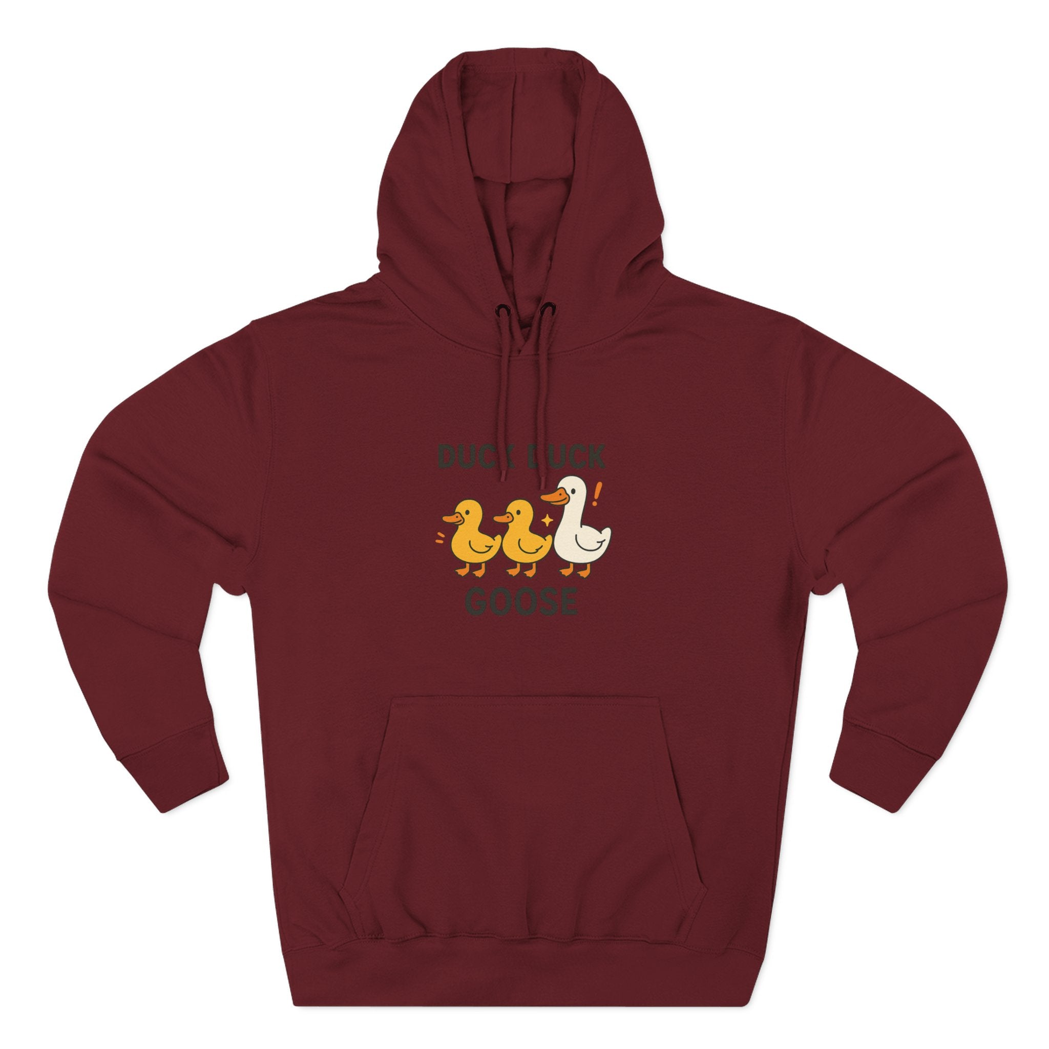 Cute Duck Duck Goose Hoodie, Funny Fleece Sweatshirt, Gift for Kids and Adults, Perfect for Fall and Casual Wear