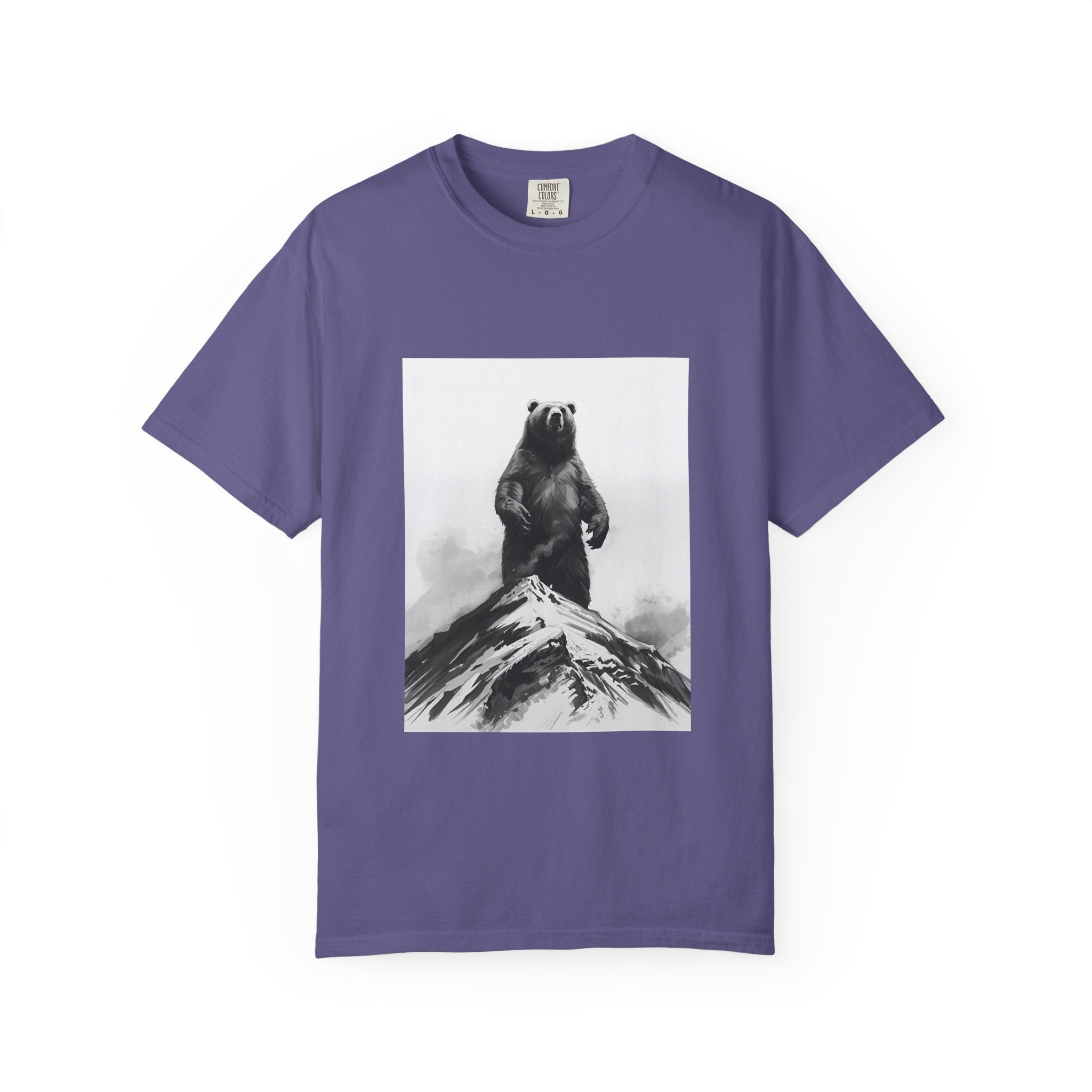 Bear Mountain Snow Unisex Garment-Dyed T-shirt