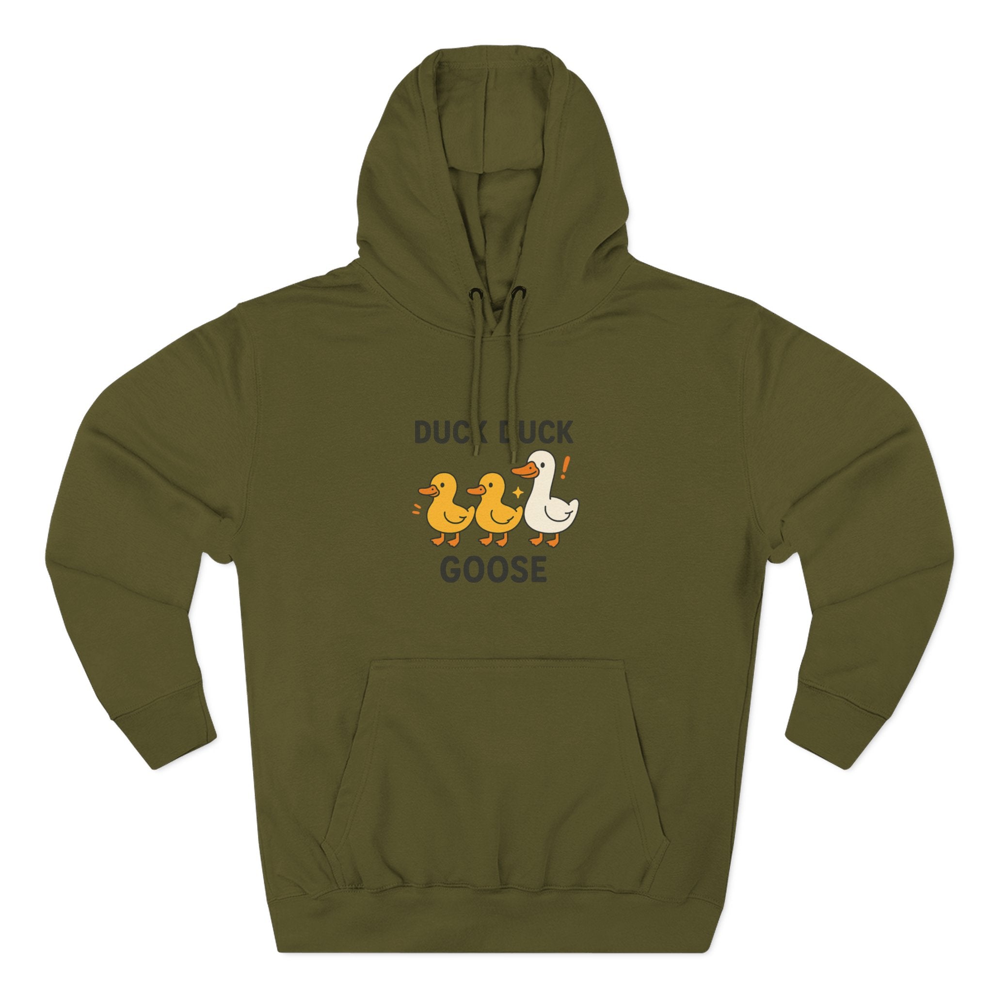 Cute Duck Duck Goose Hoodie, Funny Fleece Sweatshirt, Gift for Kids and Adults, Perfect for Fall and Casual Wear