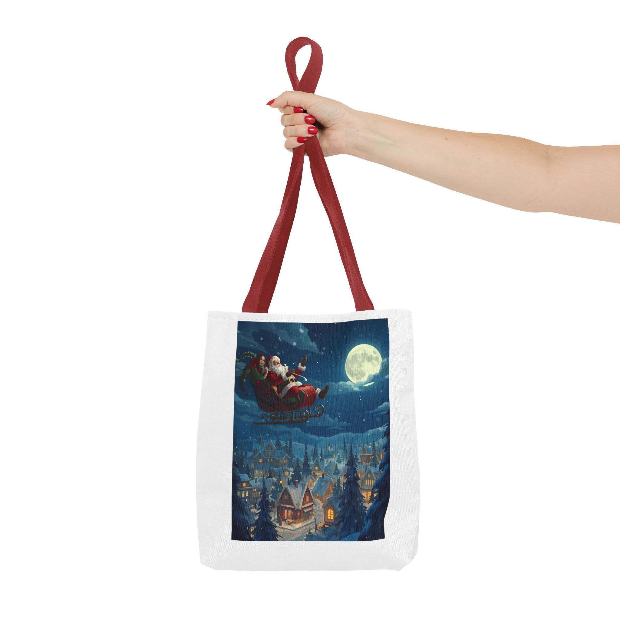 Christmas Santa Sleigh Tote Bag (AOP)