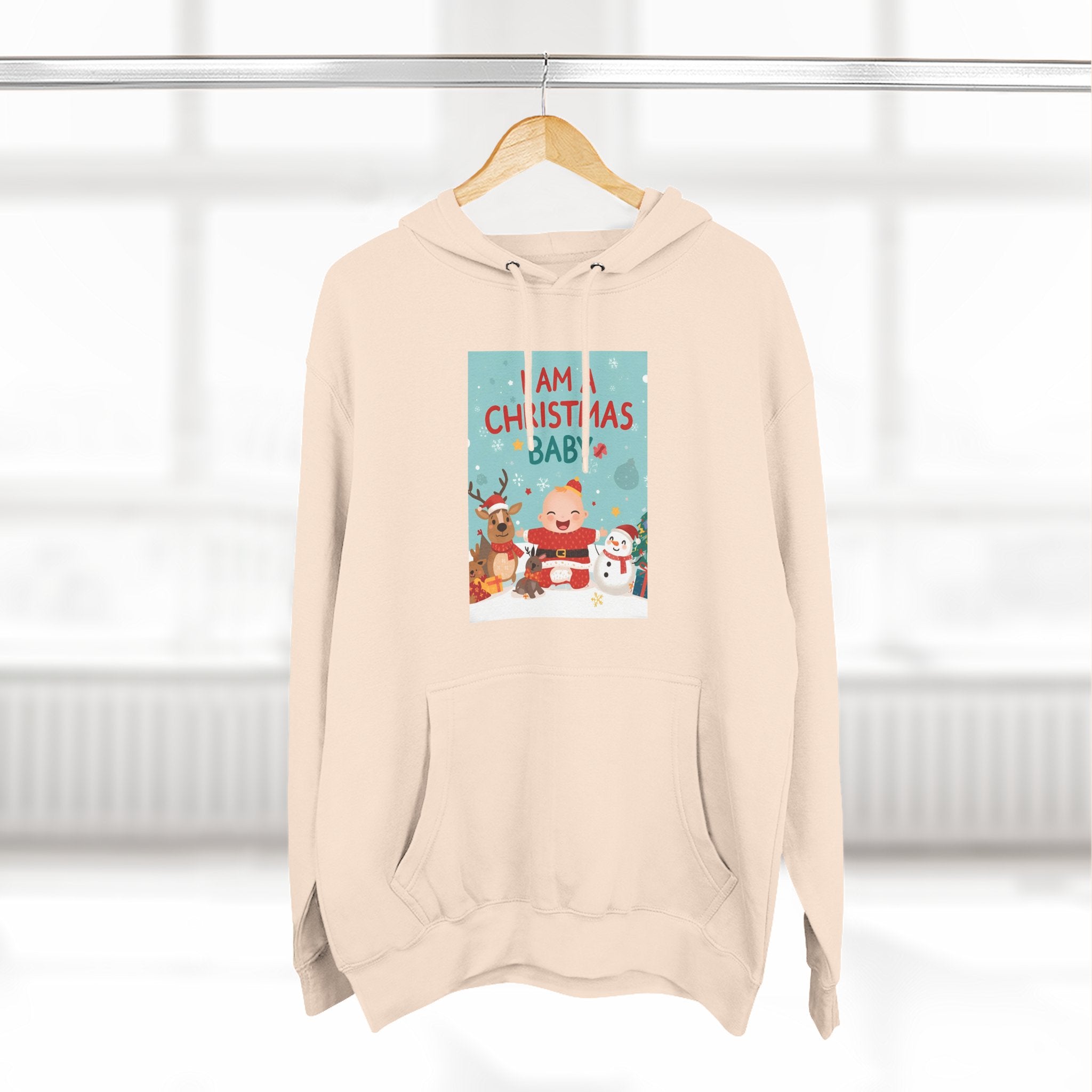 Chrstmas Three-Panel Fleece Hoodie