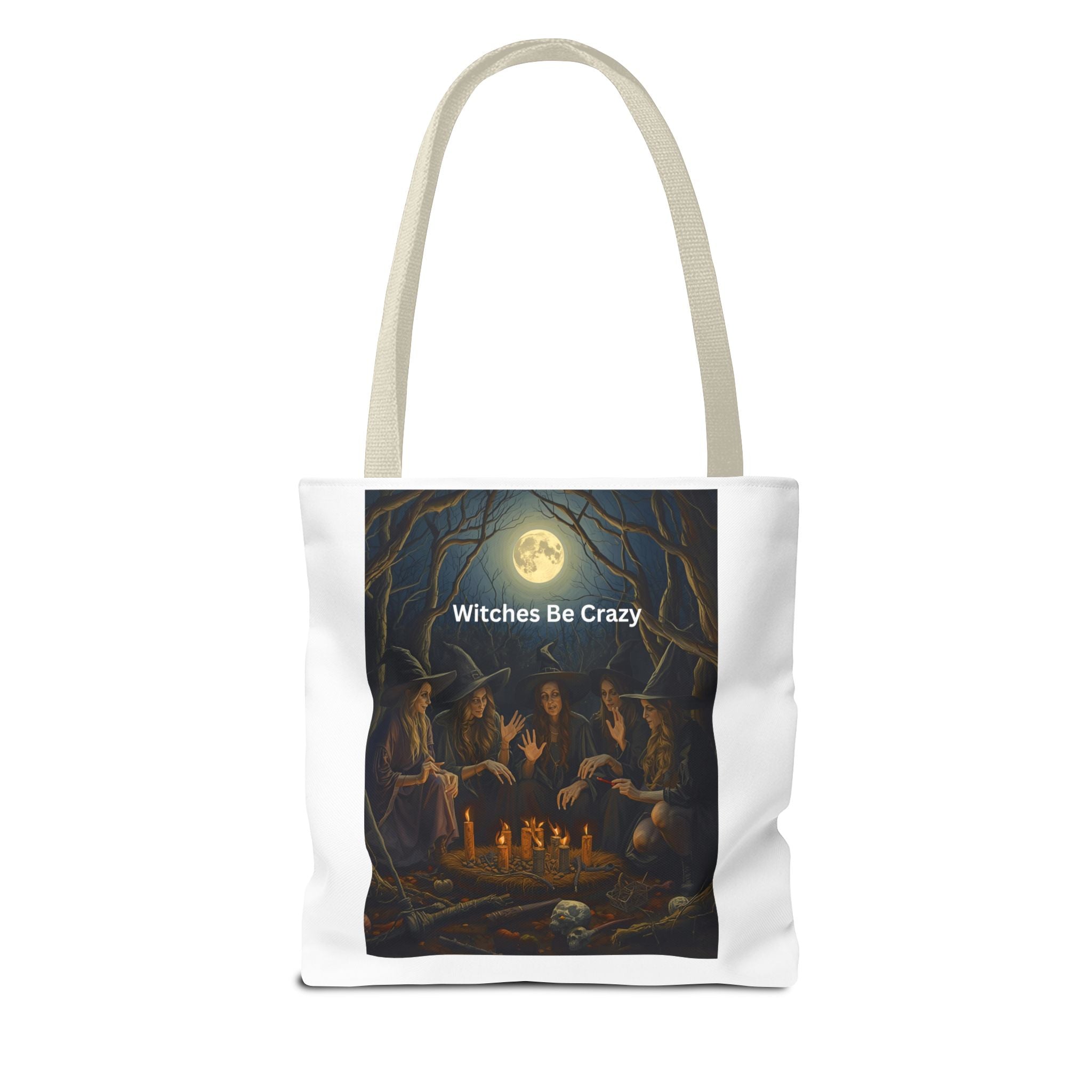 Spooky Halloween Witchy Tote Bag for Spooky Vibes, Witches Be Crazy, Eco-Friendly Tote, Halloween Gift for Her, Magical Shopping Bag, Gifts for Witches