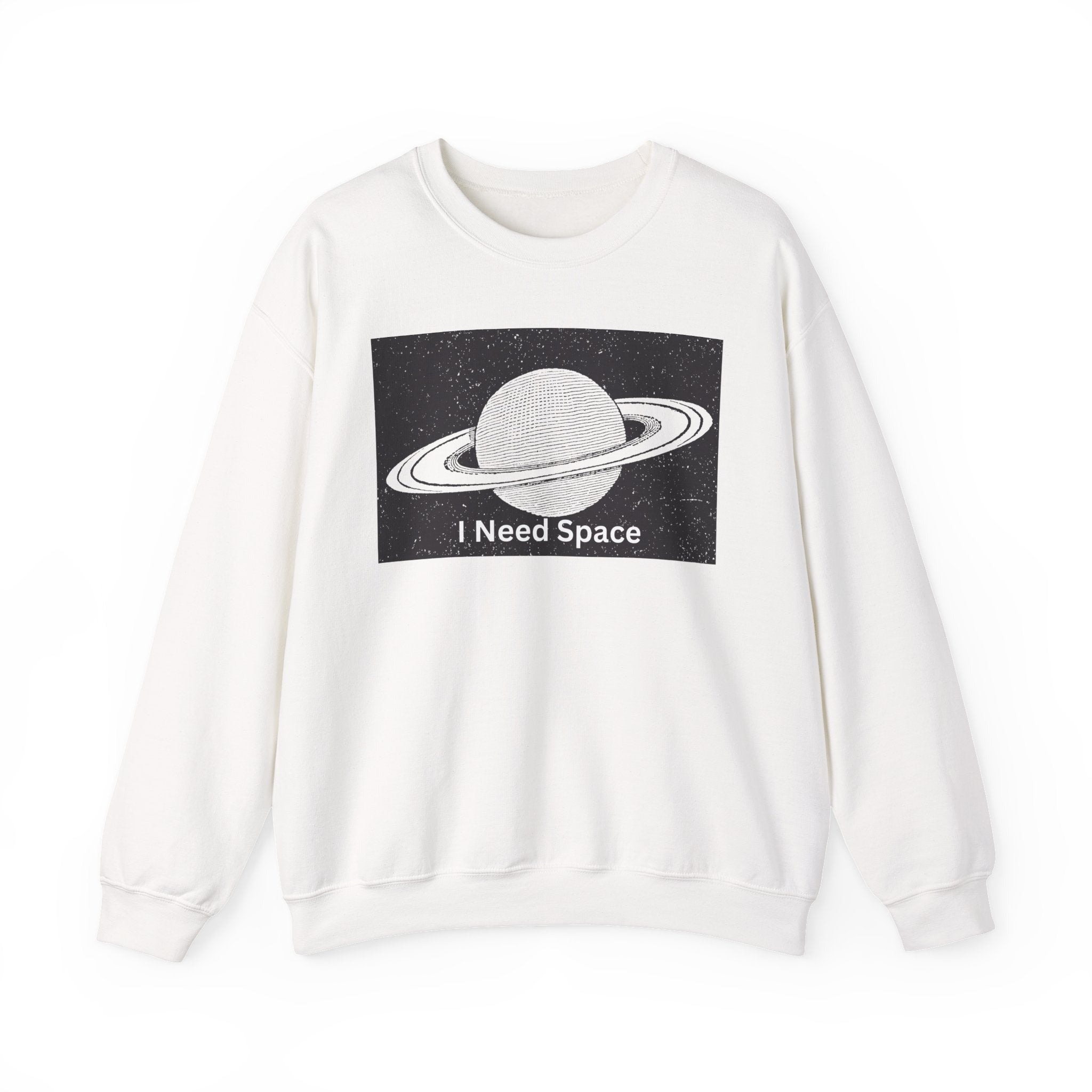 Cosmic Space Sweatshirt, I Need Space Crewneck, Unisex Fashion, Planetary Gift, Galaxy Lover Gift, Relaxed Fit Pullover
