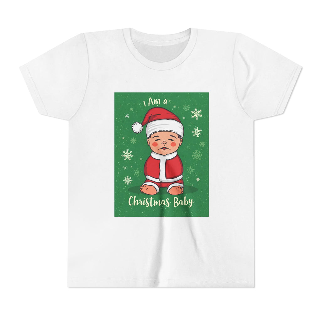 I Am A Christmas Baby Youth Short Sleeve Tee