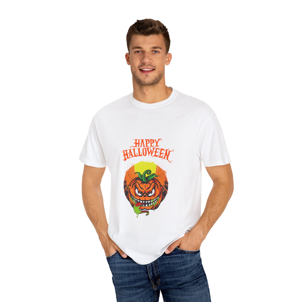 Scary Halloween Pumpkin Unisex T-Shirt, Spooky Shirt for Fall, Halloween Costume Tee, Cute Autumn Top, Trick or Treat Shirt