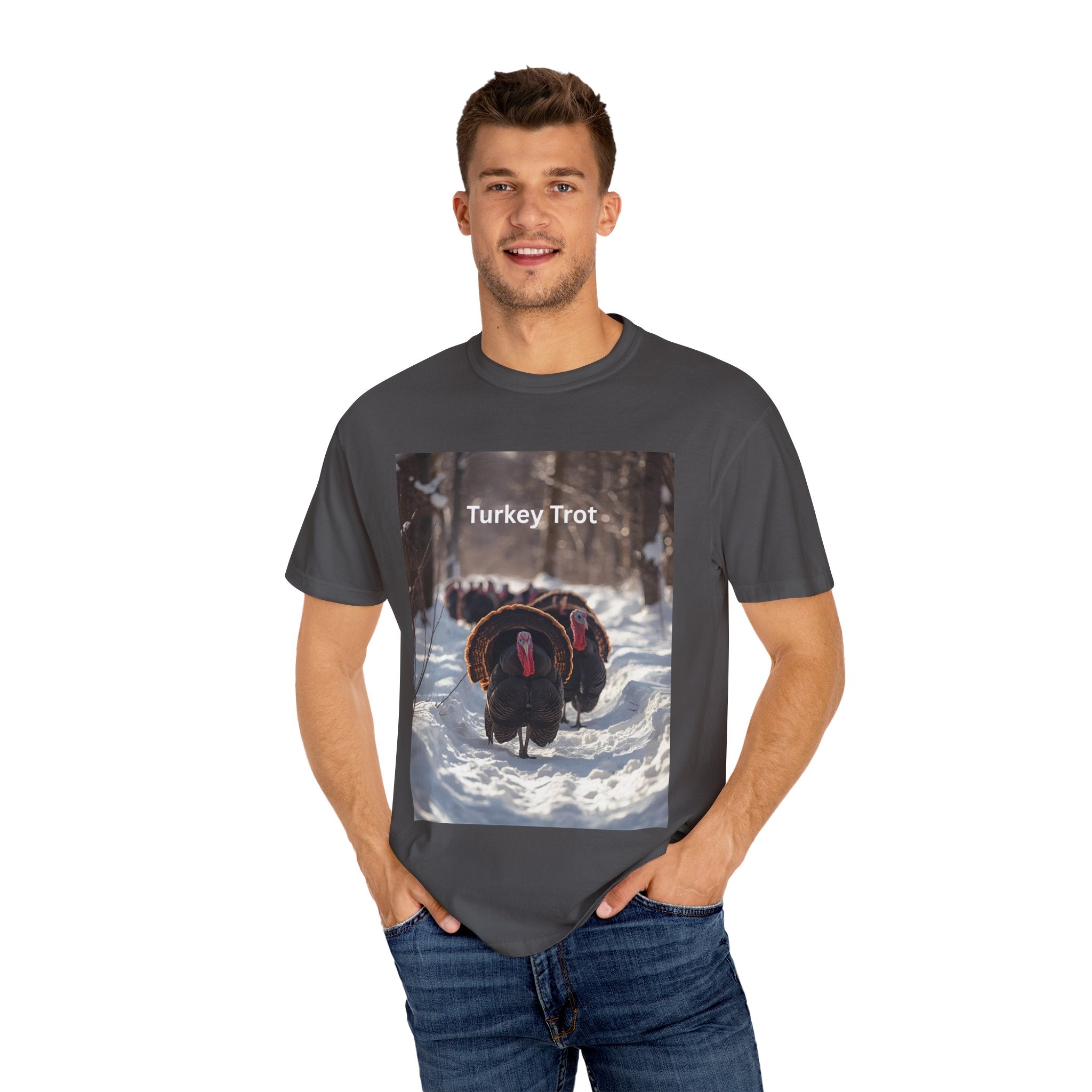 Turkey Trot Unisex T-Shirt, Casual Tee, Thanksgiving Apparel, Outdoor Fun Shirt, Festival Wear, Holiday Gift Idea