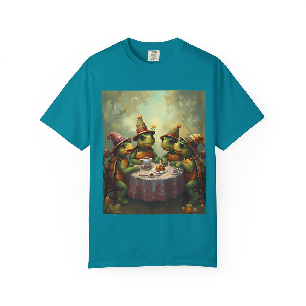 Whimsical Turtle Unisex Garment-Dyed T-shirt