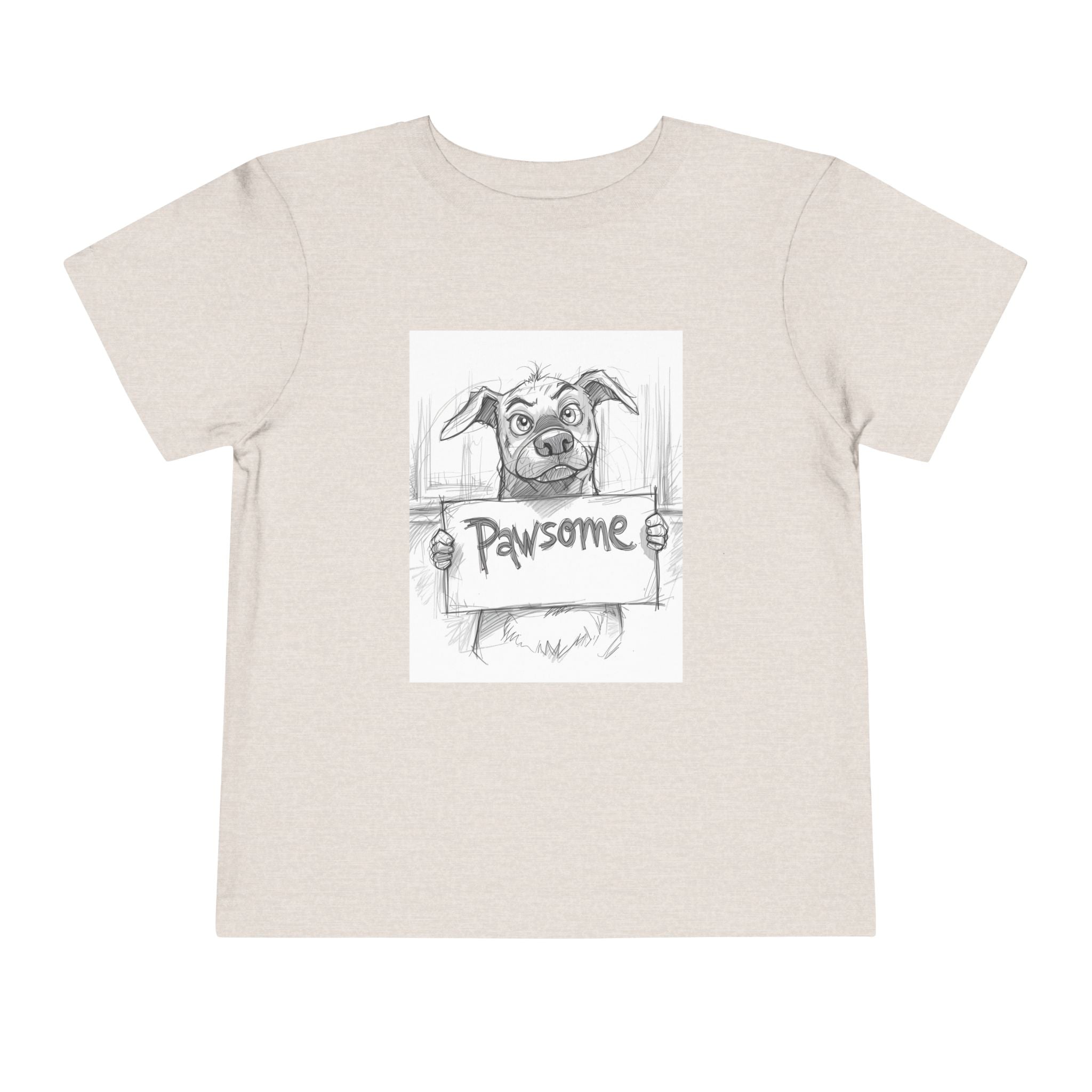 Pawsome Toddler Tee, Cute Dog Shirt for Kids, Pet Lover Gift, Playful Toddler Outfit, Birthday Gift, Animal Lover Apparel