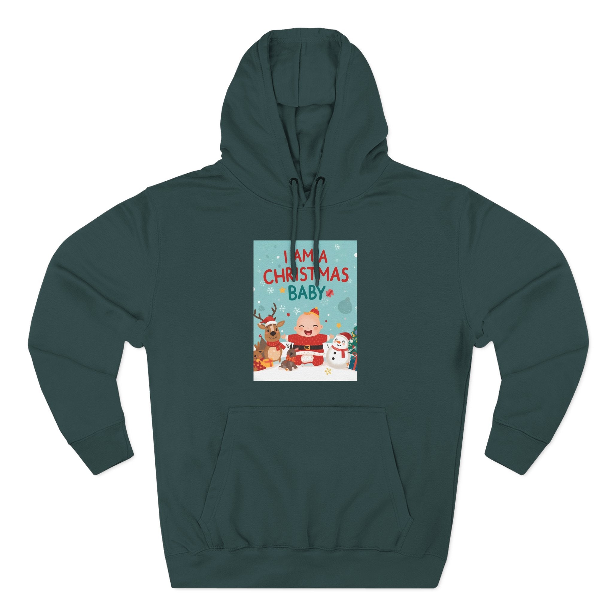 Chrstmas Three-Panel Fleece Hoodie