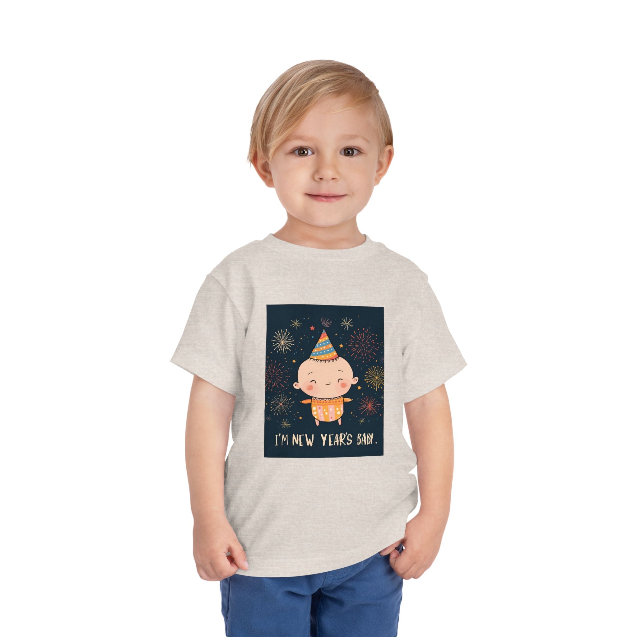 I Am A New Years Baby Toddler Short Sleeve Tee